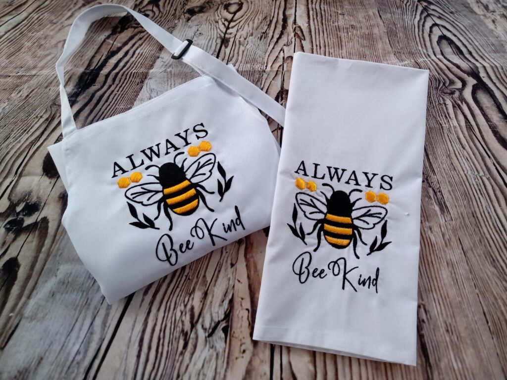 Apron & Tea Towel Set - Bee Kind