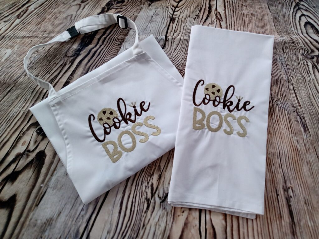 Apron & Tea Towel Set - Cookie Boss