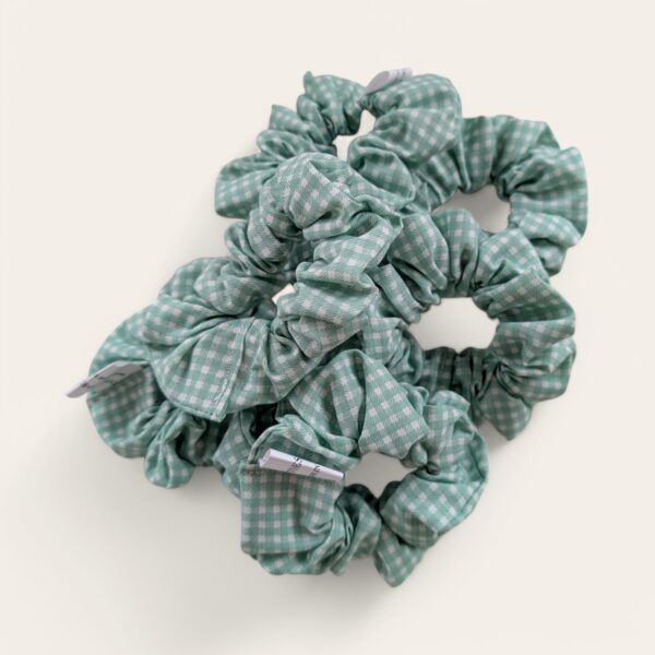 Scrunchie - Green Gingham - Image 2