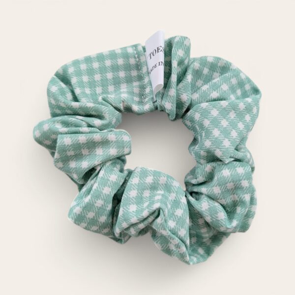 Scrunchie - Green Gingham