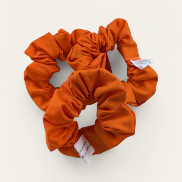 Scrunchie - Bright Summery Orange - Image 2