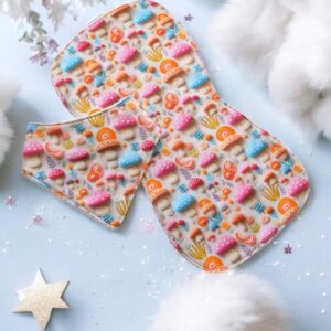 Baby Bib & Burp Cloth Set