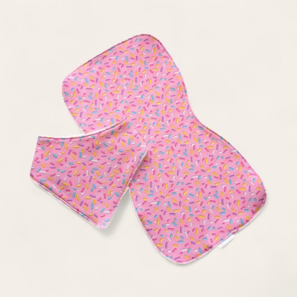 Baby Bib & Burp Cloth Set - Image 2