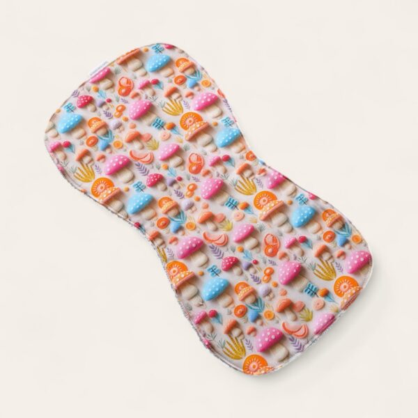 Baby Bib & Burp Cloth Set - Image 3