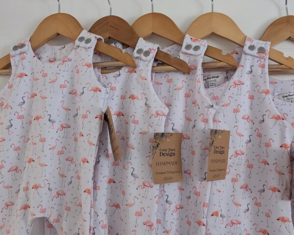 Baby/Toddler Romper Suit - Flamingo's - Image 4