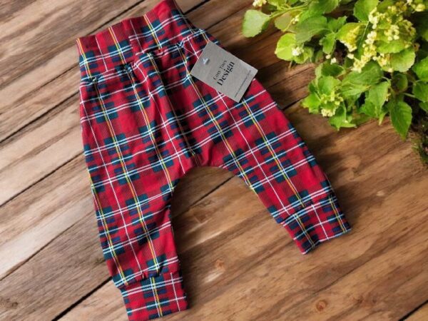 Baby/Toddler Leggings - Red Tartan - Image 4