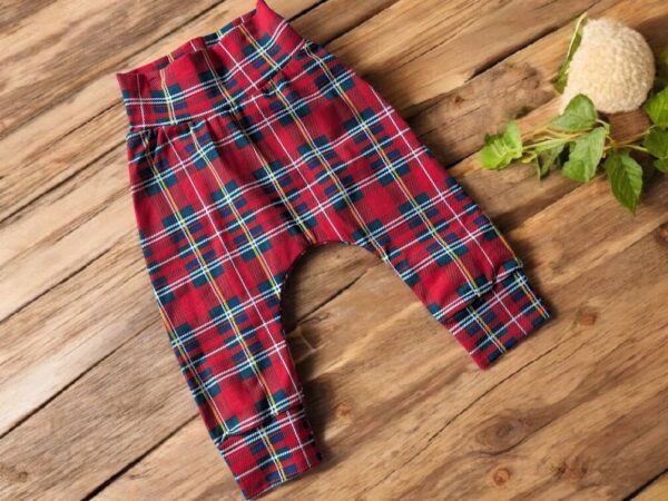 Baby/Toddler Leggings - Red Tartan - Image 2