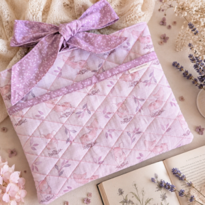 Quilted Book Sleeve - Cute Pig's